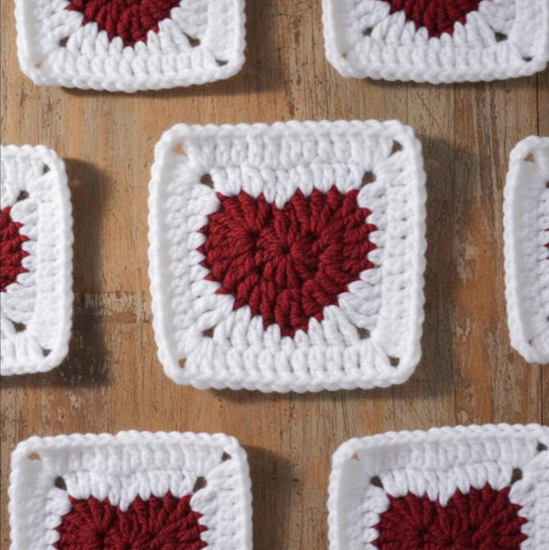 Crochet Heart Granny Square Pattern + Video Tutorial (PDF Download)